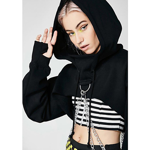 Goth Girl Steampunk Goth Subculture Hoodie Women's Costume Black / Red Vintage Cosplay Party Club / Top
Goth Girl Steampunk Goth Subculture Hoodie Women's Costume Black / Red Vintage Cosplay Party Club / Top