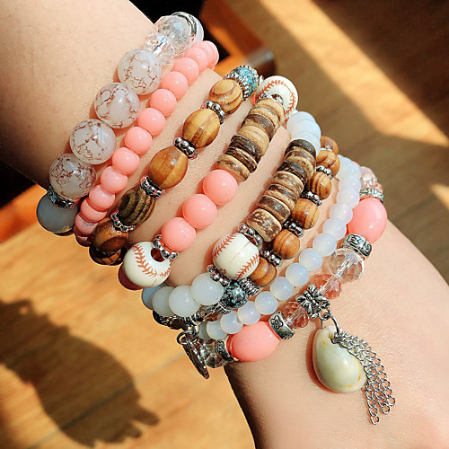 4pcs Women's Bead Bracelet Friendship Bracelet Hologram Bracelet Stacking Stackable Fashion Birthday Lucky Stylish Luxury Dangling Fashion Boho Resin Bracelet Jewelry Purple / Blushing Pink / khaki
4pcs Women's Bead Bracelet Friendship Bracelet Hologram Bracelet Stacking Stackable Fashion Birthday Lucky Stylish Luxury Dangling Fashion Boho Resin Bracelet Jewelry Purple / Blushing Pink / khaki
