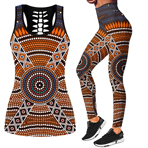 Women's 2pcs Yoga Suit Cut Out Optical Illusion Black Purple Yellow Spandex Yoga Fitness Gym Workout Leggings Tank Top Clothing Suit Sleeveless Sport Activewear Tummy Control Butt Lift Breathable
Women's 2pcs Yoga Suit Cut Out Optical Illusion Black Purple Yellow Spandex Yoga Fitness Gym Workout Leggings Tank Top Clothing Suit Sleeveless Sport Activewear Tummy Control Butt Lift Breathable
