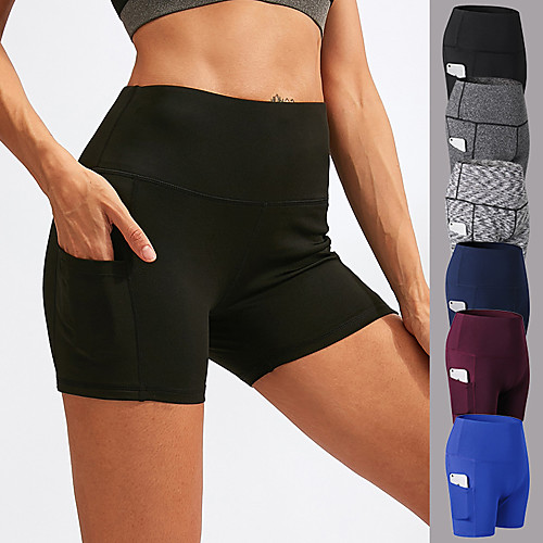 YUERLIAN Women's High Waist Yoga Shorts Side Pockets Shorts Tummy Control Butt Lift Moisture Wicking Solid Color Burgundy Black Blue Spandex Fitness Gym Workout Running Summer Sports Activewear High
YUERLIAN Women's High Waist Yoga Shorts Side Pockets Shorts Tummy Control Butt Lift Moisture Wicking Solid Color Burgundy Black Blue Spandex Fitness Gym Workout Running Summer Sports Activewear High