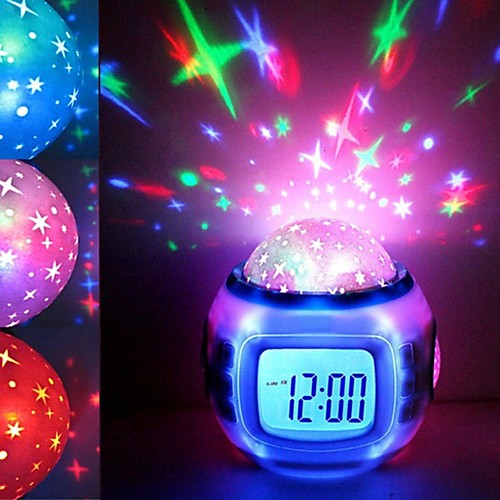 Music Starry Star Sky Digital LED Projector Staycation Staycation Alarm Clock Calendar Decoration
Music Starry Star Sky Digital LED Projector Staycation Staycation Alarm Clock Calendar Decoration
