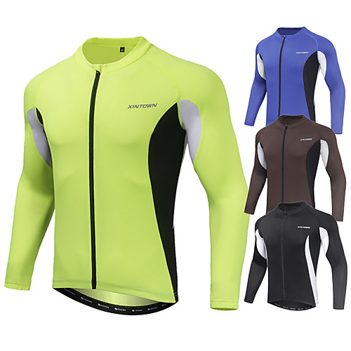 Men's Cycling Jersey Summer Spandex Polyester Bike Jacket Top Quick Dry Breathable Reflective Strips Sports Black / Blue / Khaki Clothing Apparel Bike Wear / Long Sleeve / Stretchy / Athleisure
Men's Cycling Jersey Summer Spandex Polyester Bike Jacket Top Quick Dry Breathable Reflective Strips Sports Black / Blue / Khaki Clothing Apparel Bike Wear / Long Sleeve / Stretchy / Athleisure