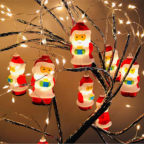 5.4FT LED Santa Claus Christmas Fairy String Lights 10 Cute Mini Santa Claus Christmas Decorating Lights for Christmas Tree Wedding Party Home Bedroom Gift Toy
5.4FT LED Santa Claus Christmas Fairy String Lights 10 Cute Mini Santa Claus Christmas Decorating Lights for Christmas Tree Wedding Party Home Bedroom Gift Toy