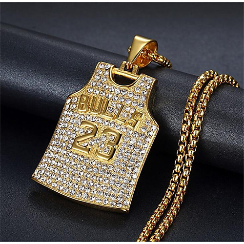 Women's Men's Pendant Necklace Classic Number Hip Hop Titanium Steel Imitation Diamond Silver Gold 50 cm Necklace Jewelry 1pc For Anniversary Street Festival
Women's Men's Pendant Necklace Classic Number Hip Hop Titanium Steel Imitation Diamond Silver Gold 50 cm Necklace Jewelry 1pc For Anniversary Street Festival