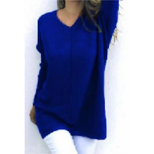 Women's Stylish Knitted Solid Color Plain Sweater 3/4 Length Sleeve Sweater Cardigans V Neck Fall Winter Blue
Women's Stylish Knitted Solid Color Plain Sweater 3/4 Length Sleeve Sweater Cardigans V Neck Fall Winter Blue