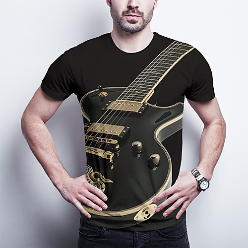 Men's T shirt Shirt 3D Print Graphic Plus Size Print Short Sleeve Daily Tops Basic Round Neck Black / Sports
Men's T shirt Shirt 3D Print Graphic Plus Size Print Short Sleeve Daily Tops Basic Round Neck Black / Sports