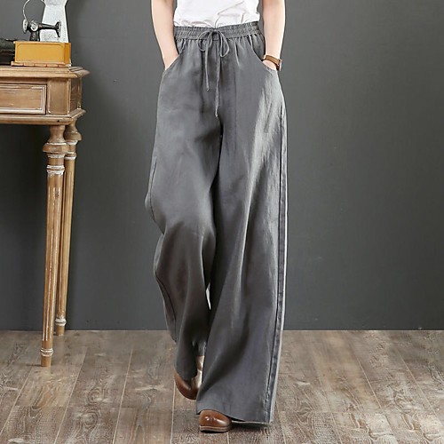 Women's Chinese Style Vintage Lightweight Linen / Cotton Blend Cotton Loose Daily Weekend Culottes Wide Leg Chinos Pants Solid Colored Full Length Orange Green Beige Gray
Women's Chinese Style Vintage Lightweight Linen / Cotton Blend Cotton Loose Daily Weekend Culottes Wide Leg Chinos Pants Solid Colored Full Length Orange Green Beige Gray