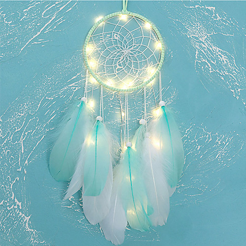 Dreamcatcher LED Feather Night Light Handmade Christmas Gift Wind Chime Ornaments Holiday Christmas Wedding Events Decoration Valentine's Day Birthday Romantic Gift
Dreamcatcher LED Feather Night Light Handmade Christmas Gift Wind Chime Ornaments Holiday Christmas Wedding Events Decoration Valentine's Day Birthday Romantic Gift