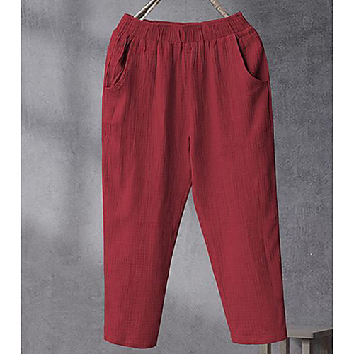 Women's Basic Comfort Daily Going out Harem Capri shorts Pants Solid Colored Ankle-Length White Black Blue Red Yellow
Women's Basic Comfort Daily Going out Harem Capri shorts Pants Solid Colored Ankle-Length White Black Blue Red Yellow