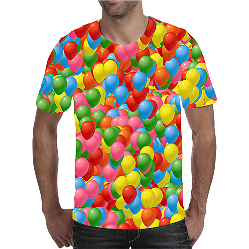 Men's T shirt 3D Print Graphic Plus Size Print Short Sleeve Daily Tops Elegant Exaggerated Rainbow
Men's T shirt 3D Print Graphic Plus Size Print Short Sleeve Daily Tops Elegant Exaggerated Rainbow