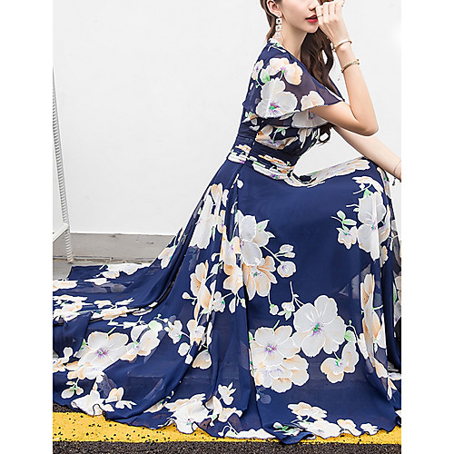 Women's Chiffon Dress Midi Dress Apricot Blue Yellow Fuchsia Short Sleeve Floral Print Spring Summer V Neck Hot Holiday Beach M L XL XXL 3XL 4XL 5XL / Plus Size / Plus Size
Women's Chiffon Dress Midi Dress Apricot Blue Yellow Fuchsia Short Sleeve Floral Print Spring Summer V Neck Hot Holiday Beach M L XL XXL 3XL 4XL 5XL / Plus Size / Plus Size