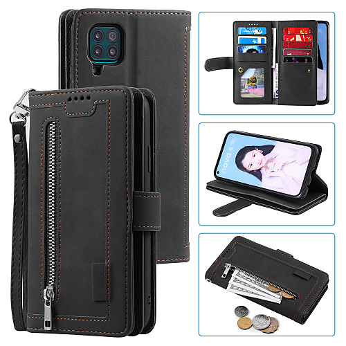 Case For Huawei P40 lite Card Holder Shockproof Flip Full Body Cases Solid Colored PU Leather TPU zipper
Case For Huawei P40 lite Card Holder Shockproof Flip Full Body Cases Solid Colored PU Leather TPU zipper