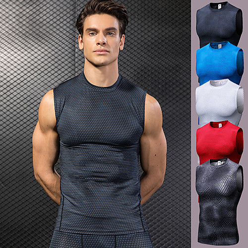 YUERLIAN Men's Sleeveless Running Tank Top Compression Shirt Top Athletic Athleisure Summer Spandex Quick Dry Breathable Soft Fitness Gym Workout Performance Running Training Sportswear White Black
YUERLIAN Men's Sleeveless Running Tank Top Compression Shirt Top Athletic Athleisure Summer Spandex Quick Dry Breathable Soft Fitness Gym Workout Performance Running Training Sportswear White Black