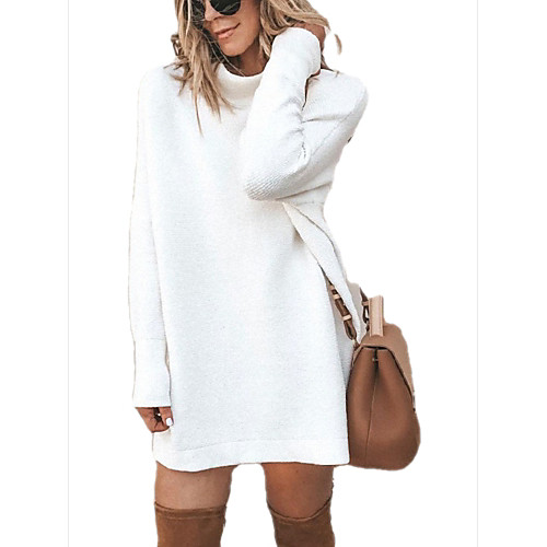 Women's Basic Knitted Solid Colored Plain Dress Long Sleeve Sweater Cardigans Crew Neck Round Neck Fall Winter White Black Red
Women's Basic Knitted Solid Colored Plain Dress Long Sleeve Sweater Cardigans Crew Neck Round Neck Fall Winter White Black Red