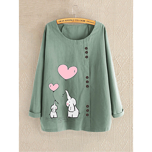 Women's Blouse Shirt Animal Long Sleeve Print Round Neck Basic Tops Black Blue Yellow
Women's Blouse Shirt Animal Long Sleeve Print Round Neck Basic Tops Black Blue Yellow