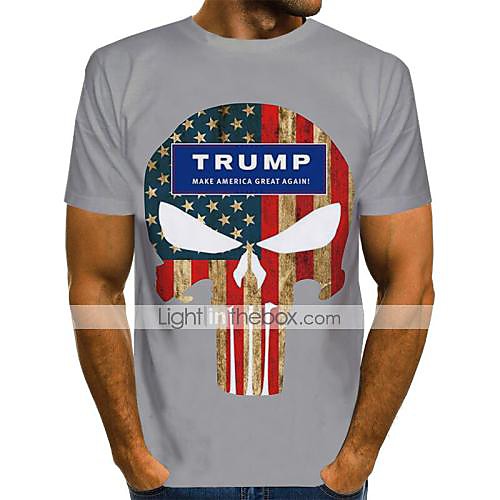 Men's T shirt Shirt Graphic National Flag Letter Plus Size Print Short Sleeve Holiday Tops Rock Punk & Gothic Round Neck Light gray
Men's T shirt Shirt Graphic National Flag Letter Plus Size Print Short Sleeve Holiday Tops Rock Punk & Gothic Round Neck Light gray