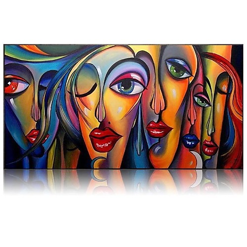 Oil Painting Hand Painted Vertical Abstract Abstract Portrait Comtemporary Modern Rolled Canvas (No Frame)
Oil Painting Hand Painted Vertical Abstract Abstract Portrait Comtemporary Modern Rolled Canvas (No Frame)