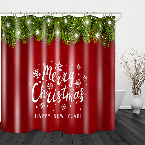 Christmas Snowflake English Digital Printing Shower Curtain Shower Curtains & Hooks Modern Polyester Trend Design
Christmas Snowflake English Digital Printing Shower Curtain Shower Curtains & Hooks Modern Polyester Trend Design