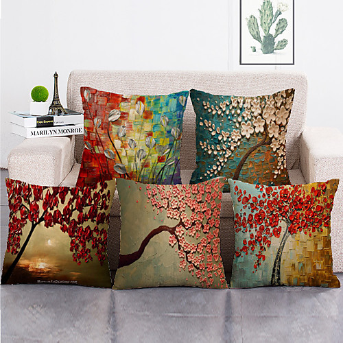 Cushion Cover 5PCS Faux Linen Soft Decorative Square Throw Pillow Cover Cushion Case Pillowcase for Sofa Bedroom 45 x 45 cm (18 x 18 Inch) Superior Quality Mashine Washable Natural Scenery
Cushion Cover 5PCS Faux Linen Soft Decorative Square Throw Pillow Cover Cushion Case Pillowcase for Sofa Bedroom 45 x 45 cm (18 x 18 Inch) Superior Quality Mashine Washable Natural Scenery