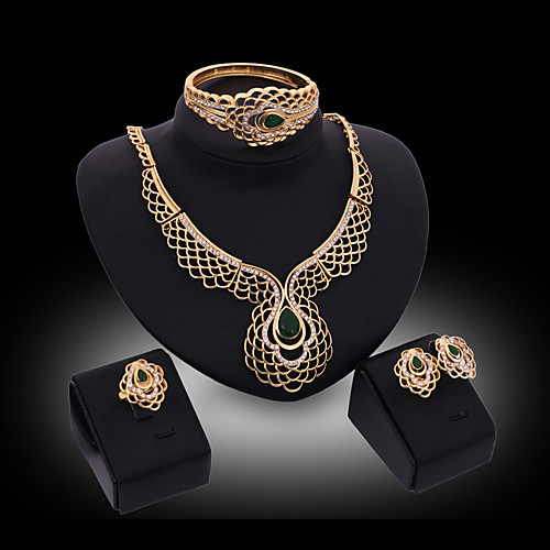 Women's Jewelry Set Bridal Jewelry Sets Cut Out Precious Fashion Gold Plated Earrings Jewelry Gold For Christmas Wedding Party Evening Gift Formal 1 set
Women's Jewelry Set Bridal Jewelry Sets Cut Out Precious Fashion Gold Plated Earrings Jewelry Gold For Christmas Wedding Party Evening Gift Formal 1 set