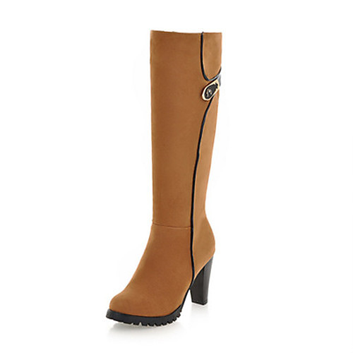 Women's Boots Wedge Heel Round Toe Knee High Boots British Daily Nubuck Solid Colored Almond Red Army Green
Women's Boots Wedge Heel Round Toe Knee High Boots British Daily Nubuck Solid Colored Almond Red Army Green