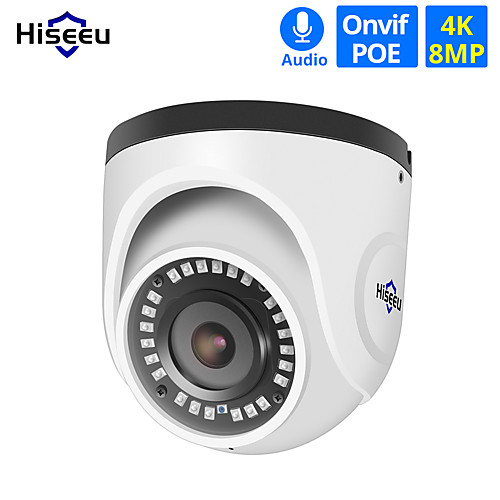 Hiseeu 4K POE IP Camera Audio Indoor 8MP Network Dome Security CCTV Camera IR H.265 CCTV Video Surveillance Onvif
Hiseeu 4K POE IP Camera Audio Indoor 8MP Network Dome Security CCTV Camera IR H.265 CCTV Video Surveillance Onvif
