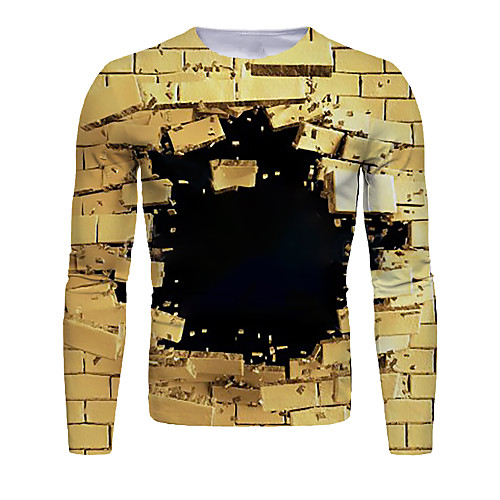 Men's T shirt Shirt Graphic Print Long Sleeve Daily Tops Basic Elegant Round Neck Brown
Men's T shirt Shirt Graphic Print Long Sleeve Daily Tops Basic Elegant Round Neck Brown