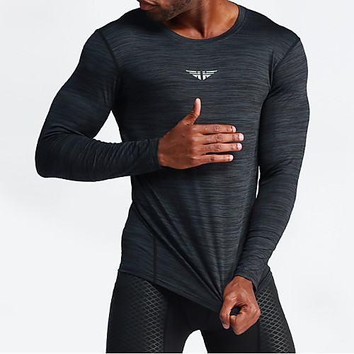 UABRAV Men's Long Sleeve Running Shirt Tee Tshirt Top Athleisure Elastane Quick Dry Breathable Sweat wicking Gym Workout Performance Running Jogging Training Sportswear Solid Colored Black Grey
UABRAV Men's Long Sleeve Running Shirt Tee Tshirt Top Athleisure Elastane Quick Dry Breathable Sweat wicking Gym Workout Performance Running Jogging Training Sportswear Solid Colored Black Grey
