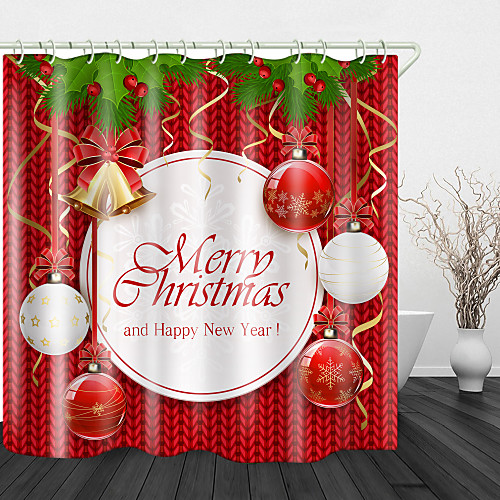 Christmas English Chandelier Digital Printing Shower Curtain Shower Curtains & Hooks Modern Polyester Trend Design
Christmas English Chandelier Digital Printing Shower Curtain Shower Curtains & Hooks Modern Polyester Trend Design