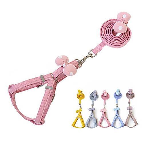 Dog Cat Harness Leash Portable Trainer Cute and Cuddly Vest Anti Lost Solid Colored Bowknot Cotton Husky Border Collie Japanese Spitz Beagle Cocker Spaniel Schnauzer Yellow Blue Pink Gray Coffee 1 set
Dog Cat Harness Leash Portable Trainer Cute and Cuddly Vest Anti Lost Solid Colored Bowknot Cotton Husky Border Collie Japanese Spitz Beagle Cocker Spaniel Schnauzer Yellow Blue Pink Gray Coffee 1 set