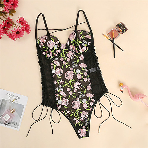 Women's Criss Cross Mesh Lace Erotic Bodysuits Nightwear Floral Jacquard Embroidered White / Black S M L / Strap / Deep V / Strap
Women's Criss Cross Mesh Lace Erotic Bodysuits Nightwear Floral Jacquard Embroidered White / Black S M L / Strap / Deep V / Strap