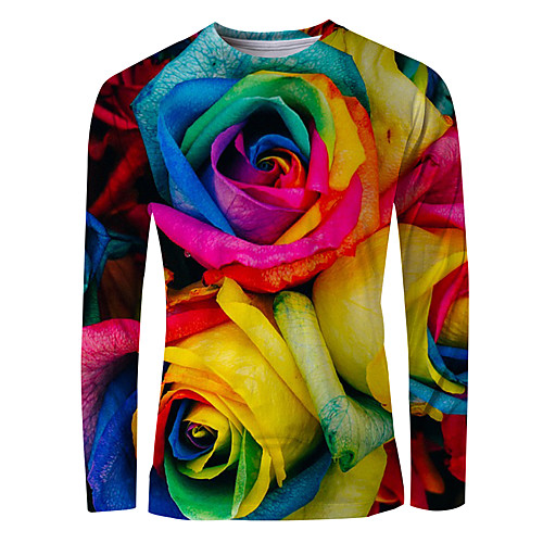 Men's T shirt Shirt 3D Print Graphic Long Sleeve Daily Tops Basic Elegant Round Neck Rainbow
Men's T shirt Shirt 3D Print Graphic Long Sleeve Daily Tops Basic Elegant Round Neck Rainbow