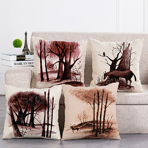 Set Of 4 Pillow Covers Nordic Style Geometric Faux Linen Cushion Cover Home Decorative Pillow Case 45x45cm Pillow Cases
Set Of 4 Pillow Covers Nordic Style Geometric Faux Linen Cushion Cover Home Decorative Pillow Case 45x45cm Pillow Cases