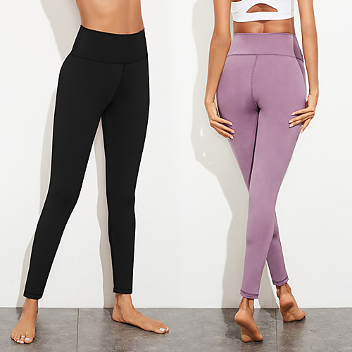 Women's High Waist Yoga Pants Cropped Leggings Tights Tummy Control Butt Lift Quick Dry Purple Black Spandex Yoga Fitness Gym Workout Winter Sports Activewear Stretchy
Women's High Waist Yoga Pants Cropped Leggings Tights Tummy Control Butt Lift Quick Dry Purple Black Spandex Yoga Fitness Gym Workout Winter Sports Activewear Stretchy