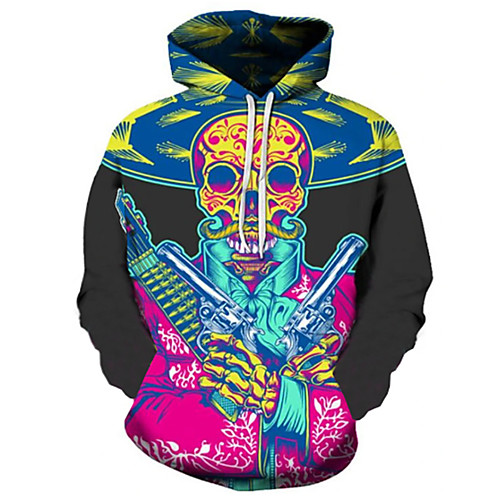 Men's Plus Size Pullover Hoodie Sweatshirt Cartoon 3D Skull Print Hooded Daily Going out 3D Print Active Exaggerated Hoodies Sweatshirts Long Sleeve Loose Gray Rainbow Black / Fall
Men's Plus Size Pullover Hoodie Sweatshirt Cartoon 3D Skull Print Hooded Daily Going out 3D Print Active Exaggerated Hoodies Sweatshirts Long Sleeve Loose Gray Rainbow Black / Fall