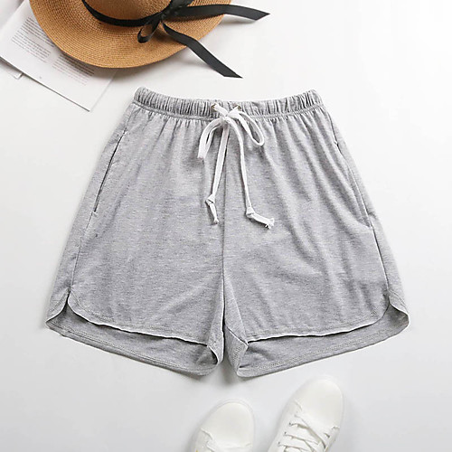Women's Sporty Sports Loose Daily Holiday Shorts Pants Solid Colored Short Drawstring Black Dusty Blue Light gray
Women's Sporty Sports Loose Daily Holiday Shorts Pants Solid Colored Short Drawstring Black Dusty Blue Light gray