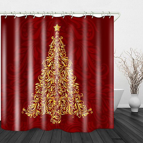 Christmas Golden Christmas Tree Digital Printing Shower Curtain Shower Curtains & Hooks Modern Polyester Trend Design
Christmas Golden Christmas Tree Digital Printing Shower Curtain Shower Curtains & Hooks Modern Polyester Trend Design