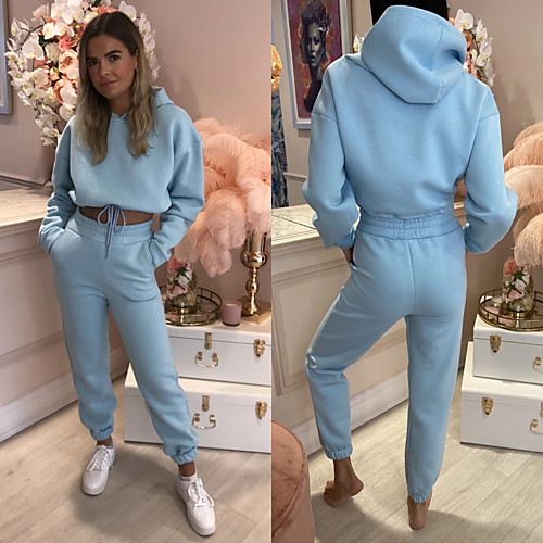 Women's 2 Piece Cropped Tracksuit Sweatsuit Jogging Suit Street Casual 2pcs Winter Long Sleeve Quick Dry Breathable Soft Fitness Gym Workout Performance Running Training Sportswear Solid Colored
Women's 2 Piece Cropped Tracksuit Sweatsuit Jogging Suit Street Casual 2pcs Winter Long Sleeve Quick Dry Breathable Soft Fitness Gym Workout Performance Running Training Sportswear Solid Colored