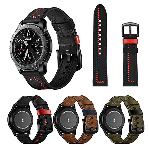 22mm Leather Watch Band for Samsung Galaxy Watch 3 45mm / Galaxy Watch 46mm / Gear S3 Classic / Gear S3 Frontier Replaceable Bracelet Wrist Strap Wristband
22mm Leather Watch Band for Samsung Galaxy Watch 3 45mm / Galaxy Watch 46mm / Gear S3 Classic / Gear S3 Frontier Replaceable Bracelet Wrist Strap Wristband
