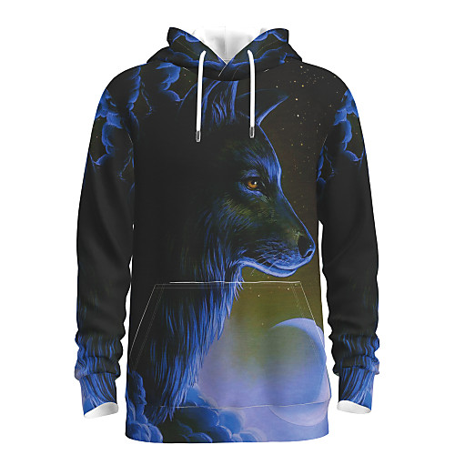Men's Pullover Hoodie Sweatshirt Animal Patterned Graphic Hooded Daily 3D Print Basic Hoodies Sweatshirts Blue
Men's Pullover Hoodie Sweatshirt Animal Patterned Graphic Hooded Daily 3D Print Basic Hoodies Sweatshirts Blue