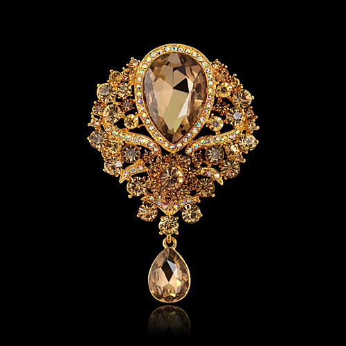 Women's Brooches Pear Fashion Rhinestone Gold Plated Brooch Jewelry Blue Purple Gold For Christmas Gifts Wedding Party Dress Party & Evening New Year
Women's Brooches Pear Fashion Rhinestone Gold Plated Brooch Jewelry Blue Purple Gold For Christmas Gifts Wedding Party Dress Party & Evening New Year