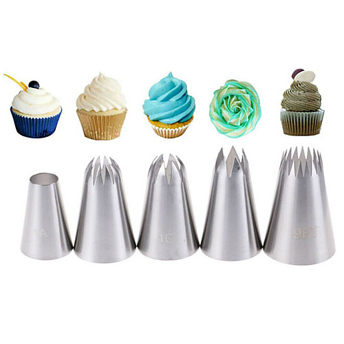 5pcs Pastry Tips Icing Piping Nozzles Ice Cream Tool Baking Mold Cake Decorating
5pcs Pastry Tips Icing Piping Nozzles Ice Cream Tool Baking Mold Cake Decorating