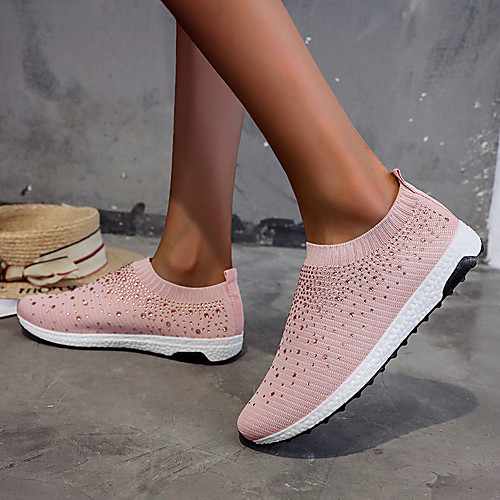 Women's Loafers & Slip-Ons Flat Heel Round Toe Sporty Casual Daily Outdoor Running Shoes Walking Shoes Tissage Volant Rhinestone Solid Colored White Black Pink
Women's Loafers & Slip-Ons Flat Heel Round Toe Sporty Casual Daily Outdoor Running Shoes Walking Shoes Tissage Volant Rhinestone Solid Colored White Black Pink