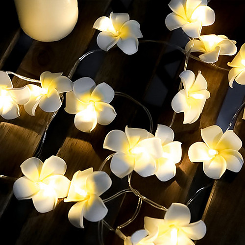 3M 20 LED Flower String Lights Frangipani Light for Christmas Gift Home Decoration Fairy Light Garland Wreath Christmas Outdoor Wedding Party Decorting Lamp
3M 20 LED Flower String Lights Frangipani Light for Christmas Gift Home Decoration Fairy Light Garland Wreath Christmas Outdoor Wedding Party Decorting Lamp