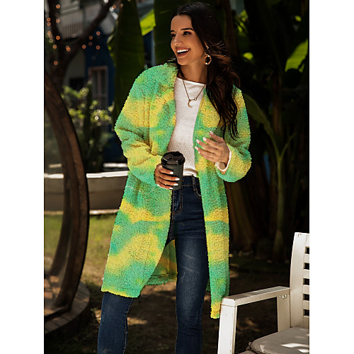 Women's Coat Daily Fall & Winter Long Coat V Neck Regular Fit Streetwear Jacket Long Sleeve Striped Green
Women's Coat Daily Fall & Winter Long Coat V Neck Regular Fit Streetwear Jacket Long Sleeve Striped Green