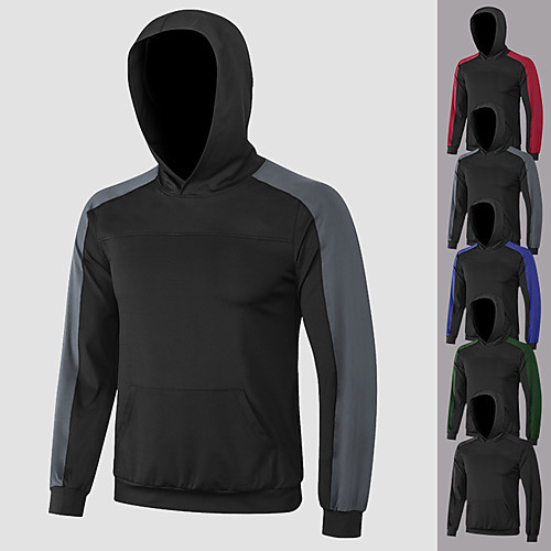 YUERLIAN Men's Long Sleeve Hoodie Sweatshirt Patchwork Top Athletic Athleisure Winter Moisture Wicking Quick Dry Breathable Fitness Gym Workout Performance Running Training Sportswear Black / Red
YUERLIAN Men's Long Sleeve Hoodie Sweatshirt Patchwork Top Athletic Athleisure Winter Moisture Wicking Quick Dry Breathable Fitness Gym Workout Performance Running Training Sportswear Black / Red
