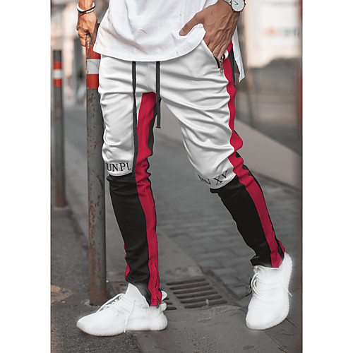 Men's Sweatpants Joggers Track Pants Bottoms Drawstring Patchwork Cotton Fitness Gym Workout Performance Running Training Breathable Soft Sweat wicking Sport White Red Gray / Micro-elastic
Men's Sweatpants Joggers Track Pants Bottoms Drawstring Patchwork Cotton Fitness Gym Workout Performance Running Training Breathable Soft Sweat wicking Sport White Red Gray / Micro-elastic