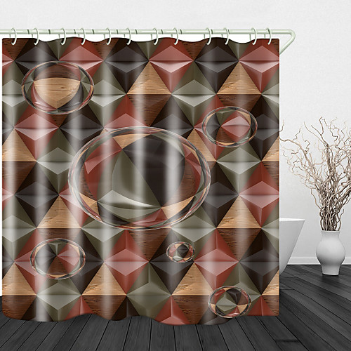 Colorful Rhombus Digital Print Waterproof Fabric Shower Curtain for Bathroom Home Decor Covered Bathtub Curtains Liner Includes with Hooks
Colorful Rhombus Digital Print Waterproof Fabric Shower Curtain for Bathroom Home Decor Covered Bathtub Curtains Liner Includes with Hooks