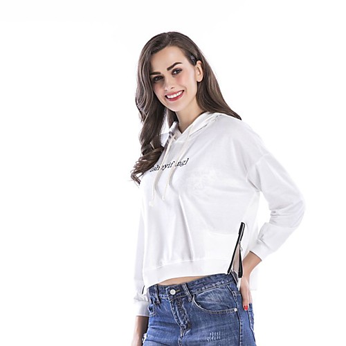 Women's Cropped Hoddie Graphic Text Letter Daily non-printing Basic Hoodies Sweatshirts Loose White
Women's Cropped Hoddie Graphic Text Letter Daily non-printing Basic Hoodies Sweatshirts Loose White