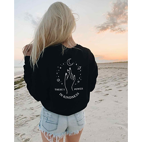 Women's Hoodie Sweatshirt Graphic Text Letter Daily Weekend Basic Casual Hoodies Sweatshirts Cotton White Black
Women's Hoodie Sweatshirt Graphic Text Letter Daily Weekend Basic Casual Hoodies Sweatshirts Cotton White Black